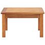 Voir la diapositive 2 : VIDAXL Table basse de jardin 60x60x36 cm Bois solide d'acacia