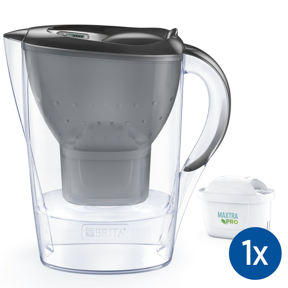 BRITA BRITA Carafe filtrante Marella graphite (2,4L) inclus 1 cartouche filtrante MAXTRA PRO All-in-1
