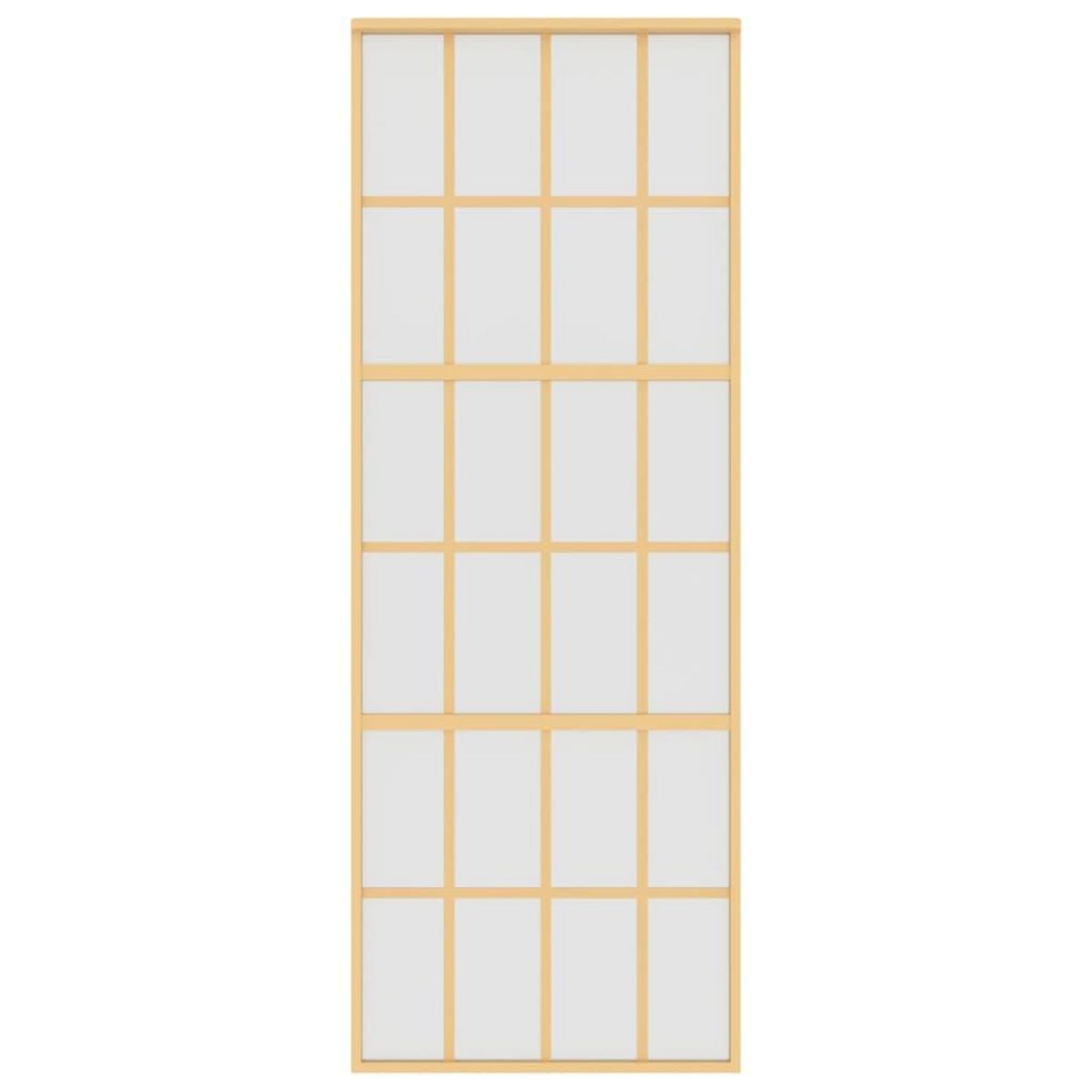 VIDAXL Porte coulissante dore 76x205 cm verre ESG depoli et aluminium