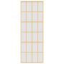 Voir la diapositive 4 : VIDAXL Porte coulissante dore 76x205 cm verre ESG depoli et aluminium
