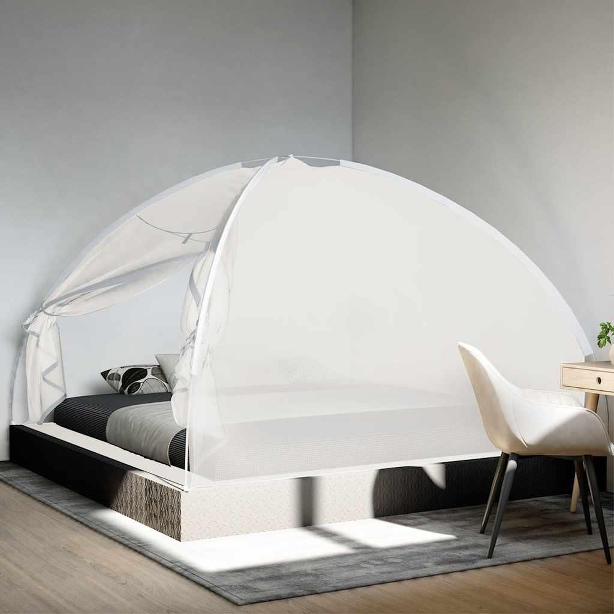 Voir la diapositive 3 : VIDAXL Moustiquaire mongole avec portes 220 maille blanc 200x200x135cm
