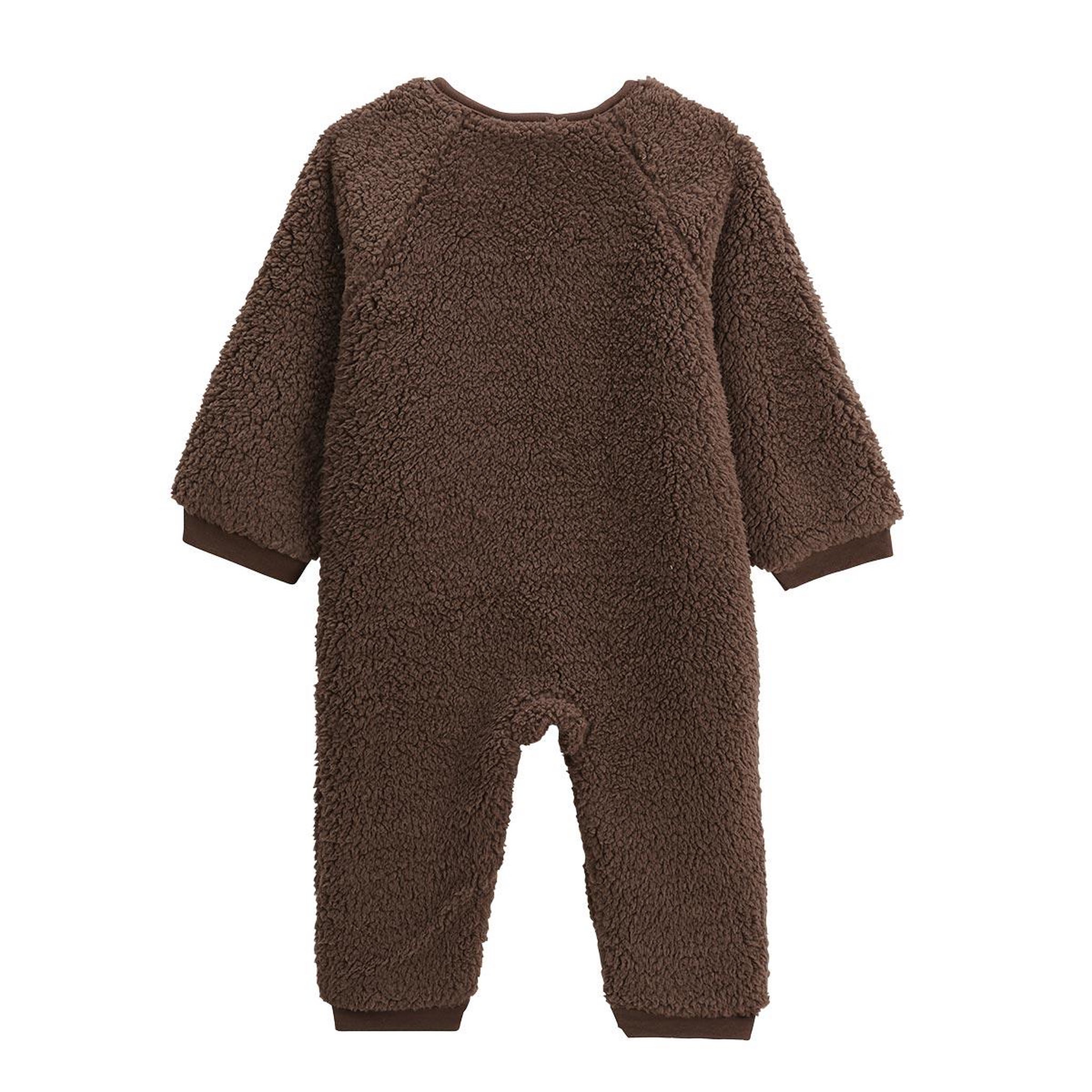 Voir la diapositive 2 : Petit Béguin Surpyjama bébé en sherpa cracotte