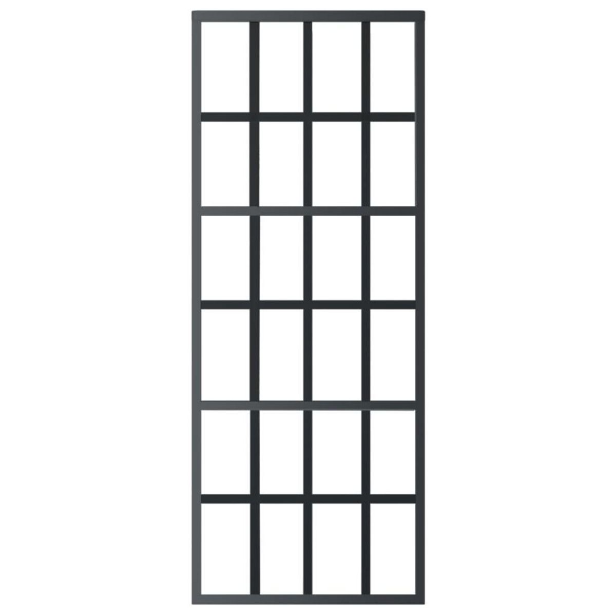 VIDAXL Porte coulissante et quincaillerie Verre ESG/Aluminium 76x205cm