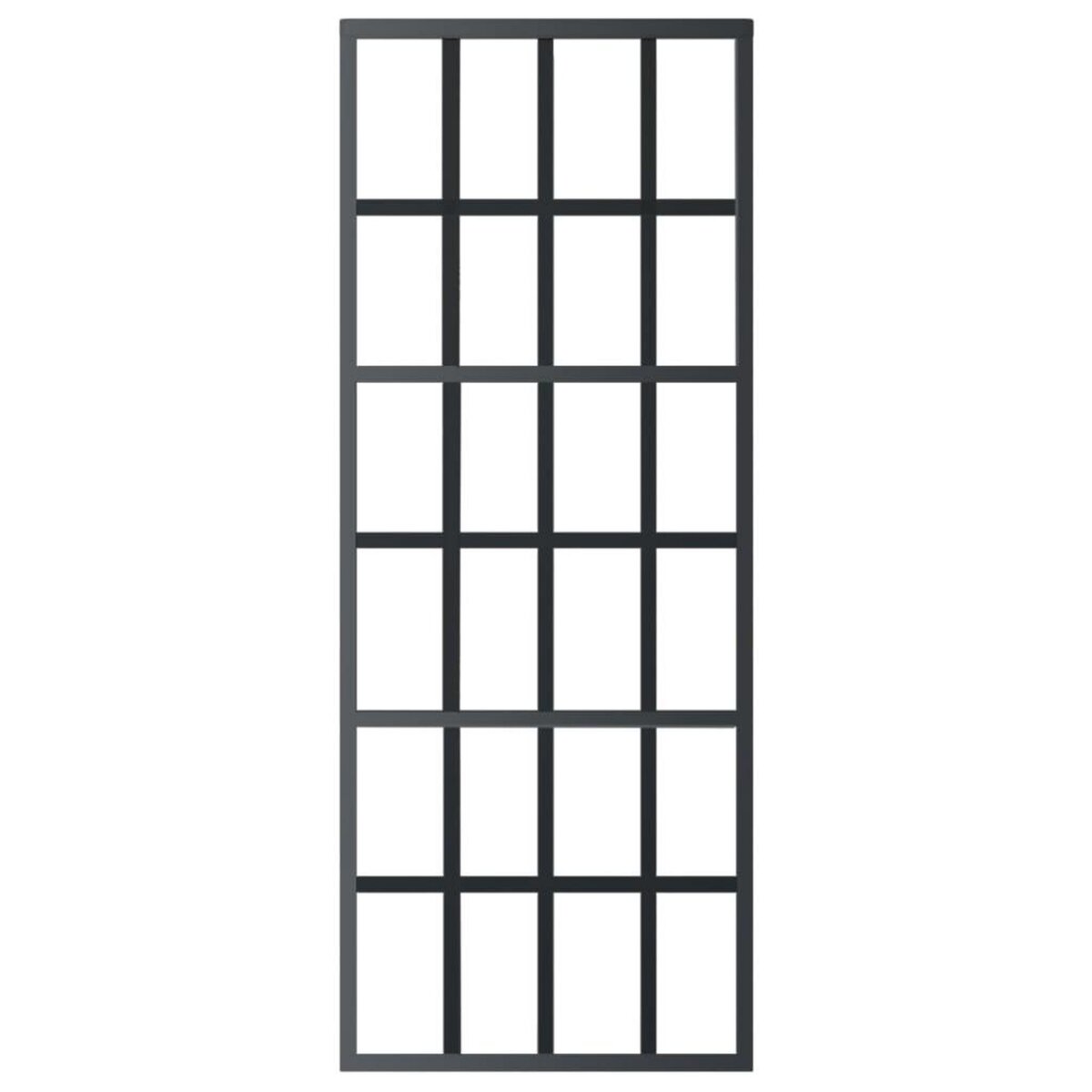 VIDAXL Porte coulissante et quincaillerie Verre ESG/Aluminium 76x205cm