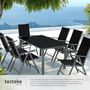 Voir la diapositive 4 : tectake Ensemble salon de jardin avec cadre en aluminium pour 6 personnes gris anthracite