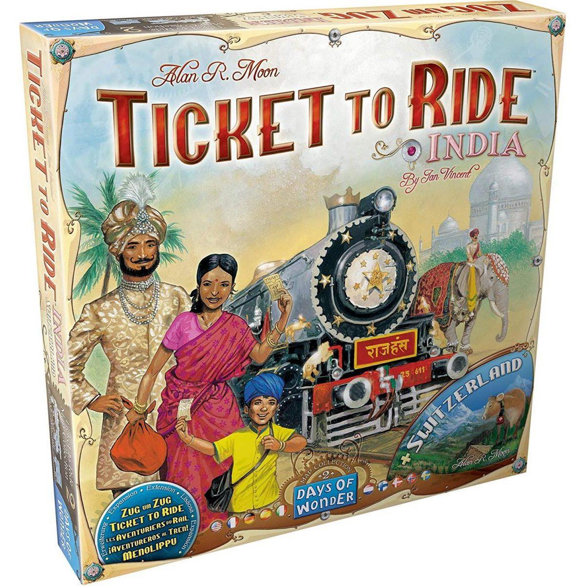 Days Of Wonder Les aventuriers du rail - extension inde et suisse