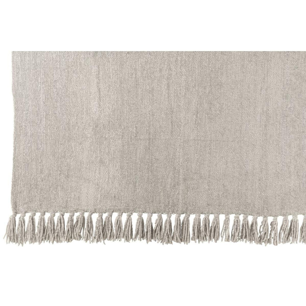 Paris Prix Plaid à Franges  Chenille  130x170cm Gris