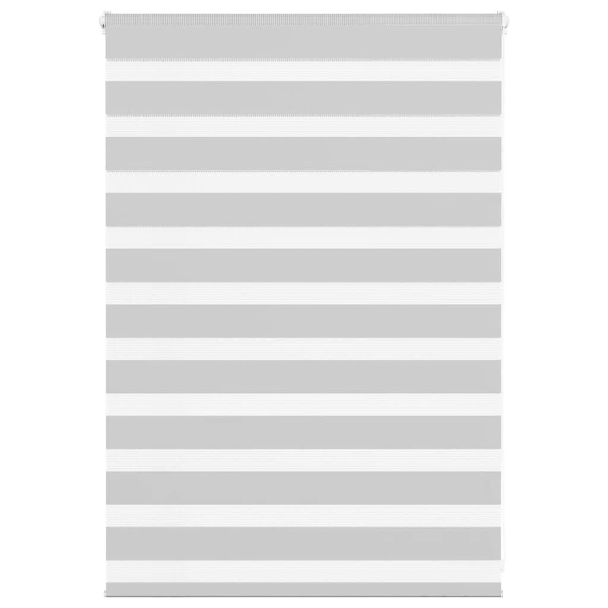 VIDAXL Store zebre gris clair largeur du tissu 90,9 cm polyester