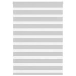 VIDAXL Store zebre gris clair largeur du tissu 90,9 cm polyester