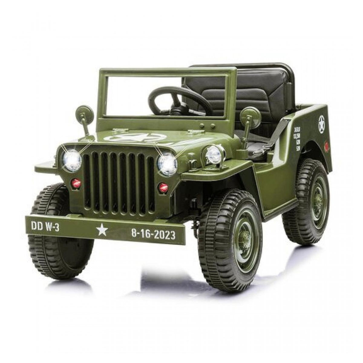Jamara Ride-on Jeep Willys MB Army vert 12V
