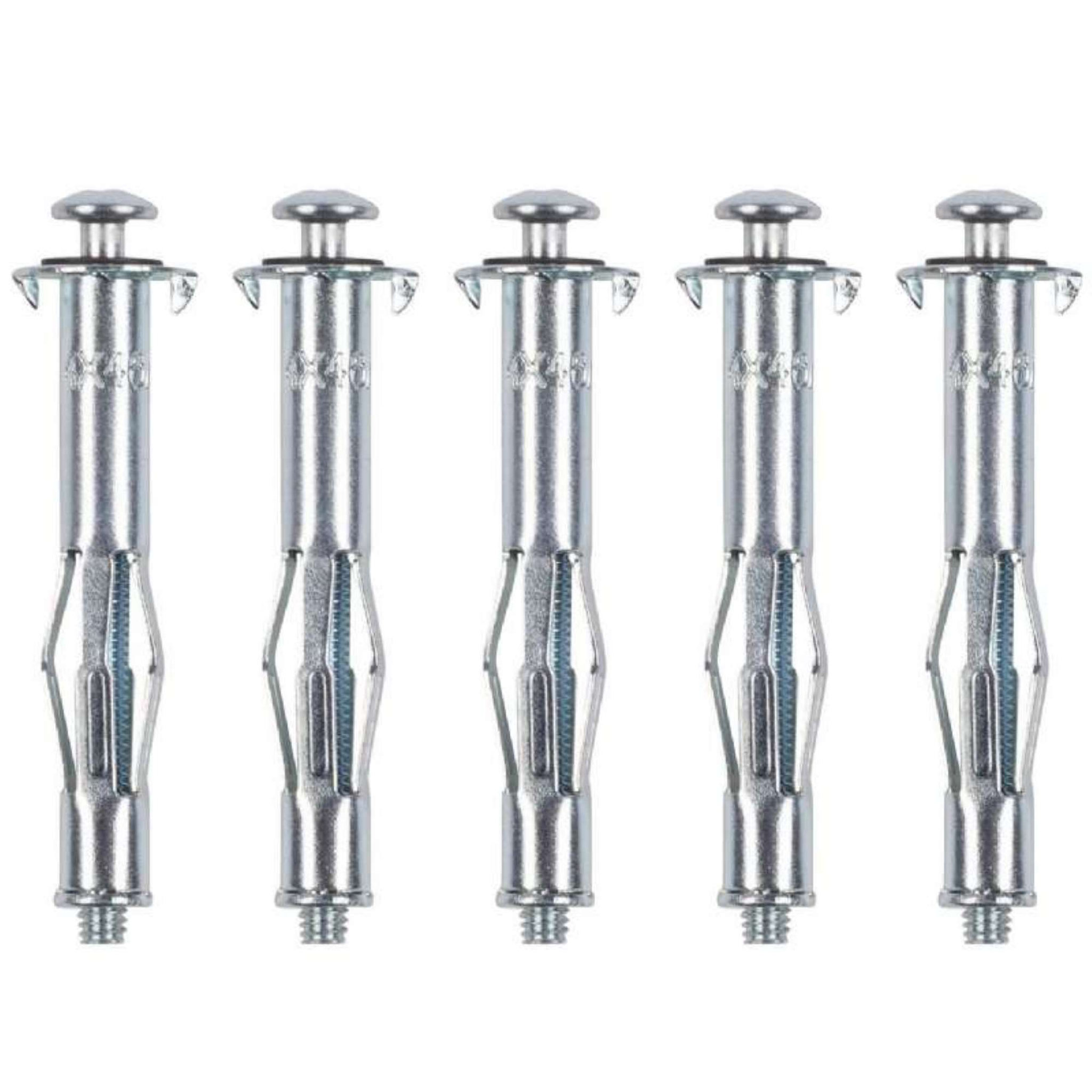  Lot de 5 chevilles en métal à expansion Kreator m4 x 46mm