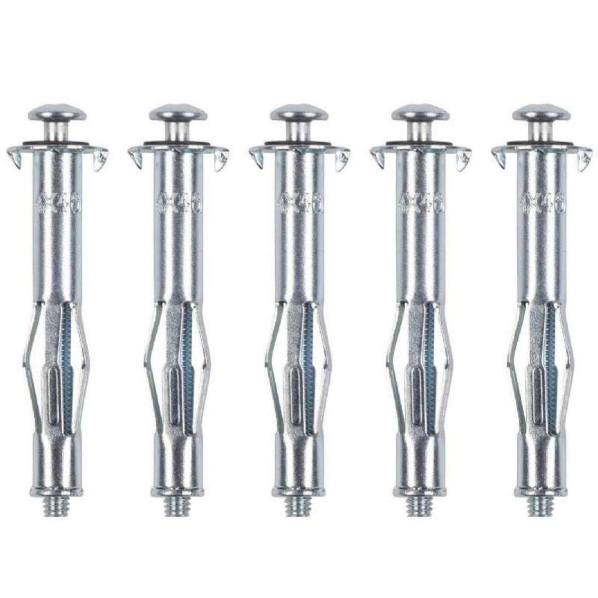  Lot de 5 chevilles en métal à expansion Kreator m4 x 46mm