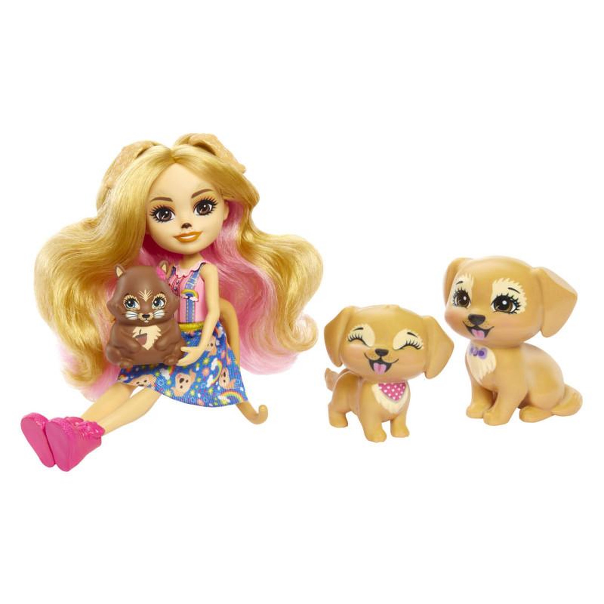 Voir la diapositive 3 : MATTEL Mattel - Enchantimals Gerika Golden Retriever Family HHB85