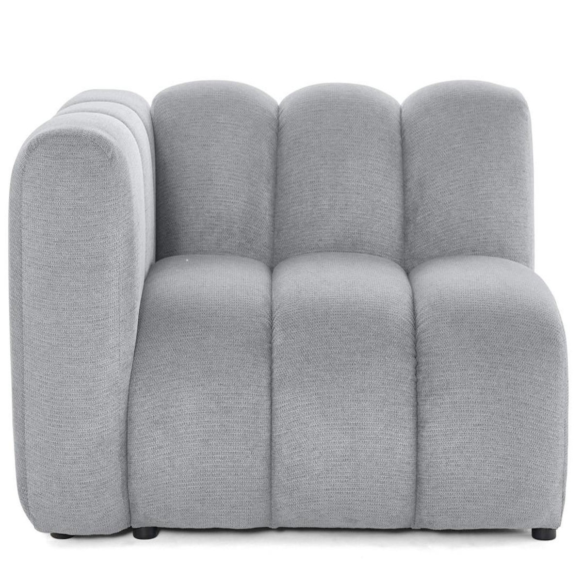 LISA DESIGN Debbie - module d'assise gauche en tissu texturé