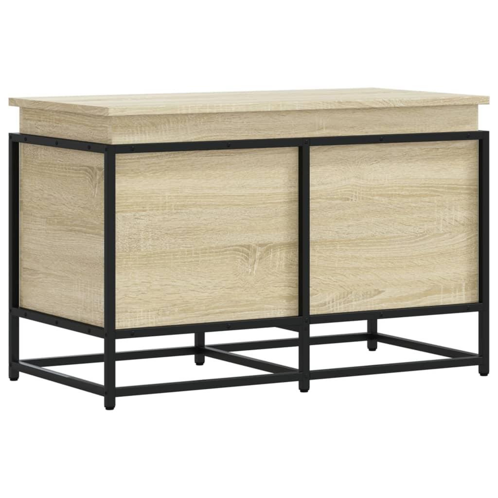 Voir la diapositive 2 : VIDAXL Boîte de rangement avec couvercle chene sonoma bois ingenierie