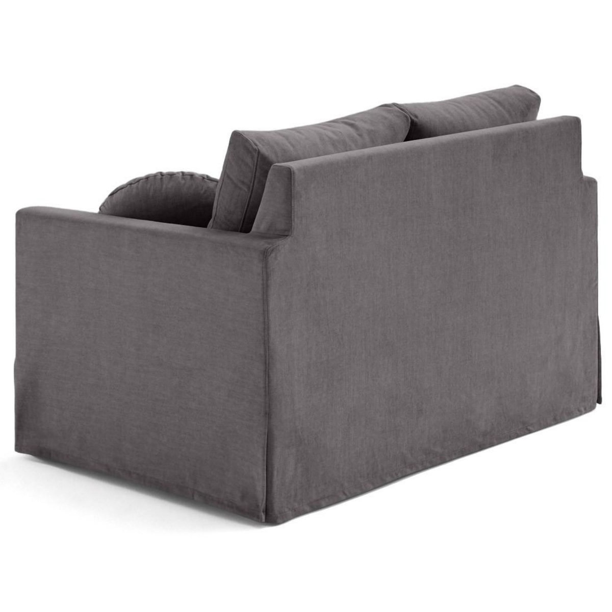 LISA DESIGN Serena - canapé droit déhoussable 2 places en velours