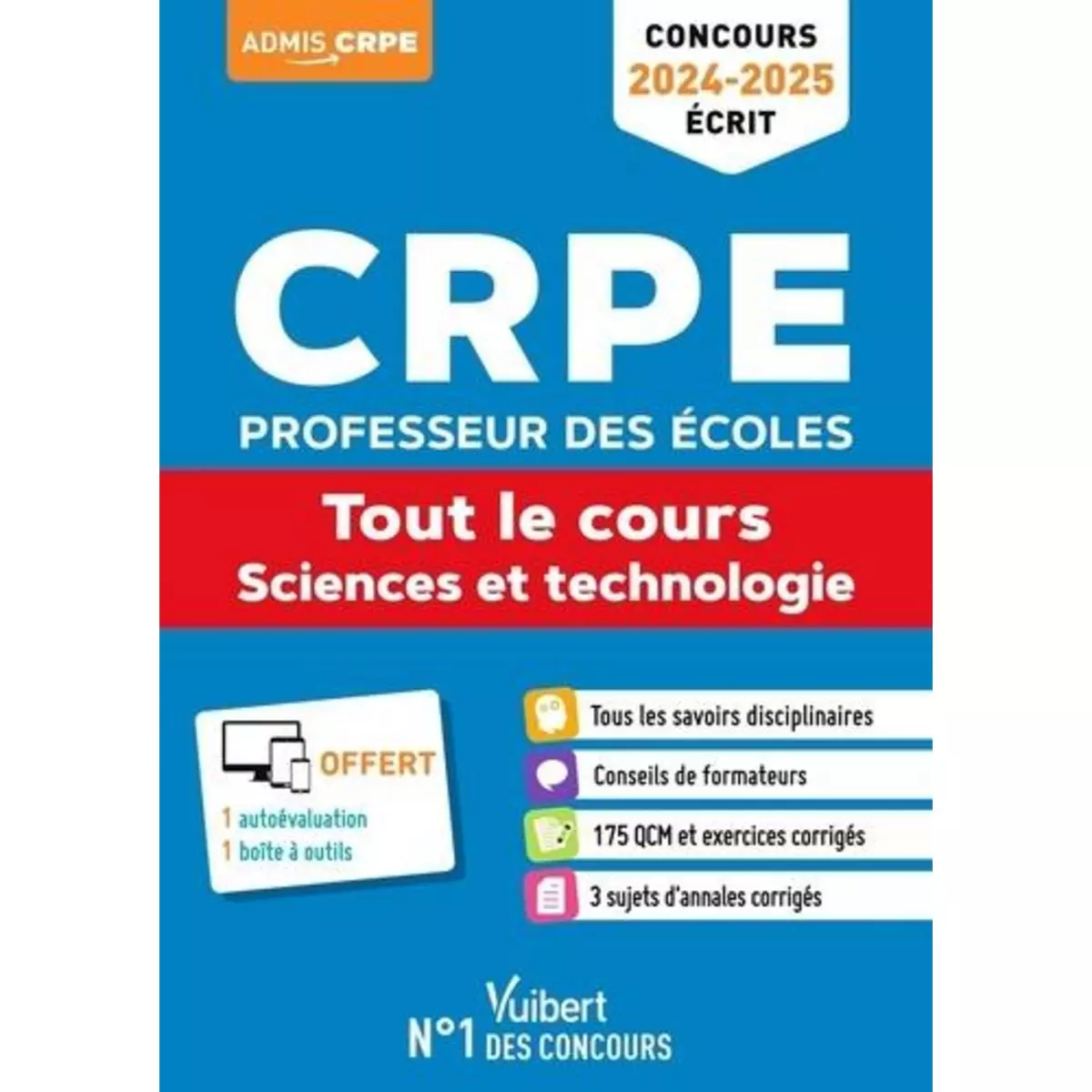  CRPE PROFESSEUR DES ECOLES. TOUT LE COURS - SCIENCES ET TECHNOLOGIE, EDITION 2024-2025, Loison Marc