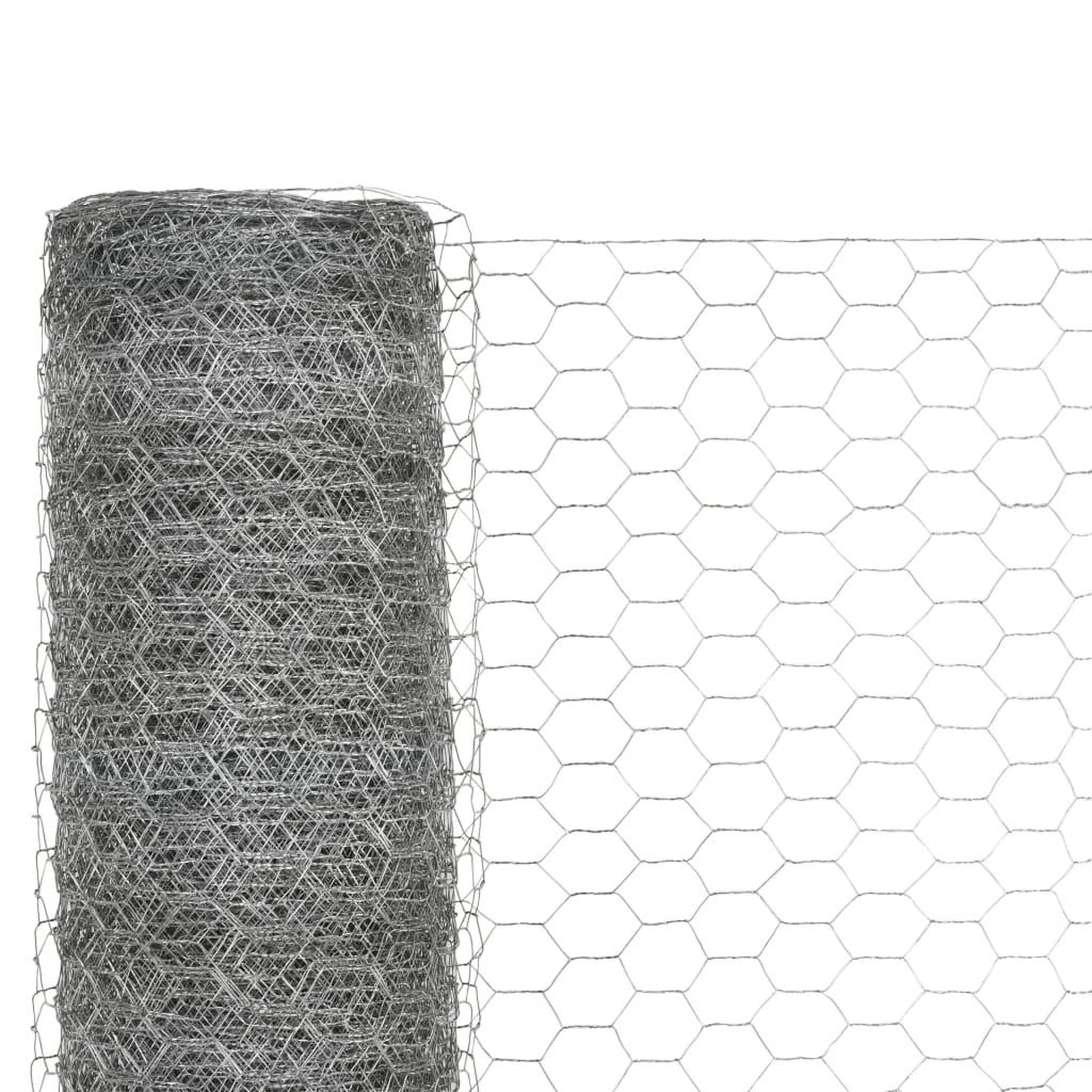 Voir la diapositive 3 : VIDAXL Grillage pour voliere Acier galvanise 25x1,2 m Argente