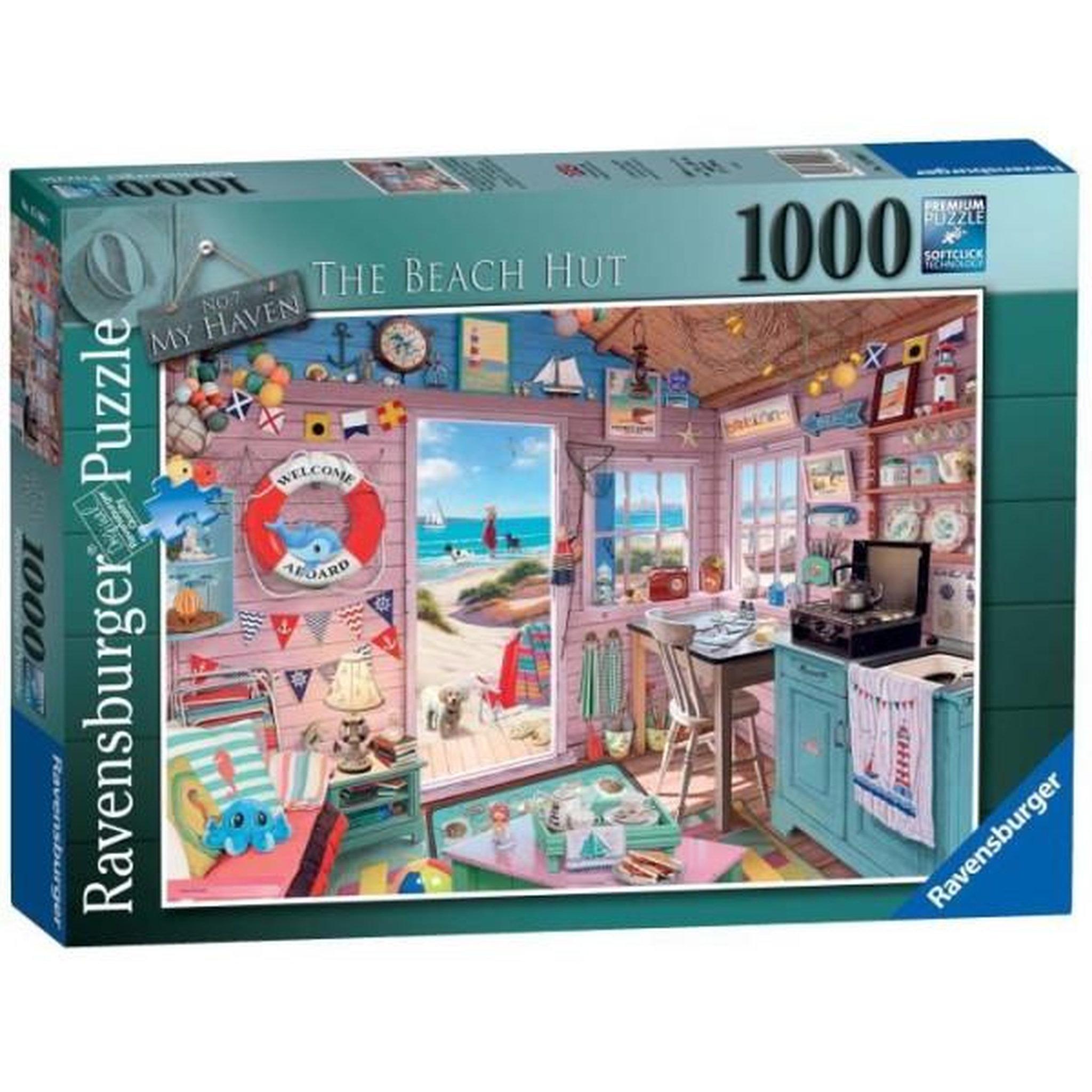 Voir la diapositive 2 : RAVENSBURGER 1000p cabanon de la plage