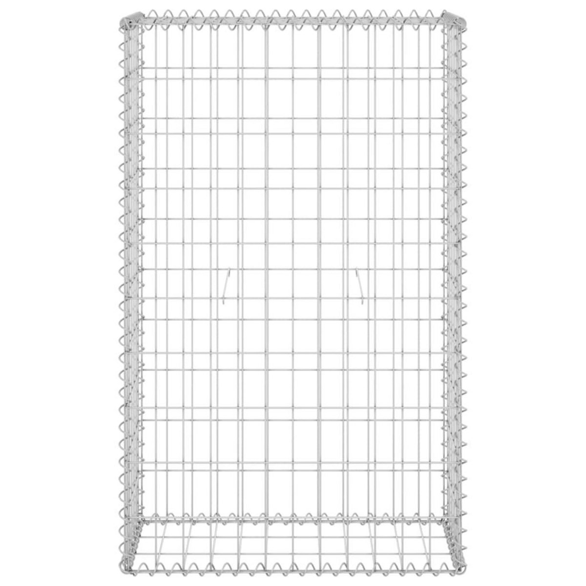 VIDAXL Mur en gabion avec couvercles Acier galvanise 60x30x100 cm