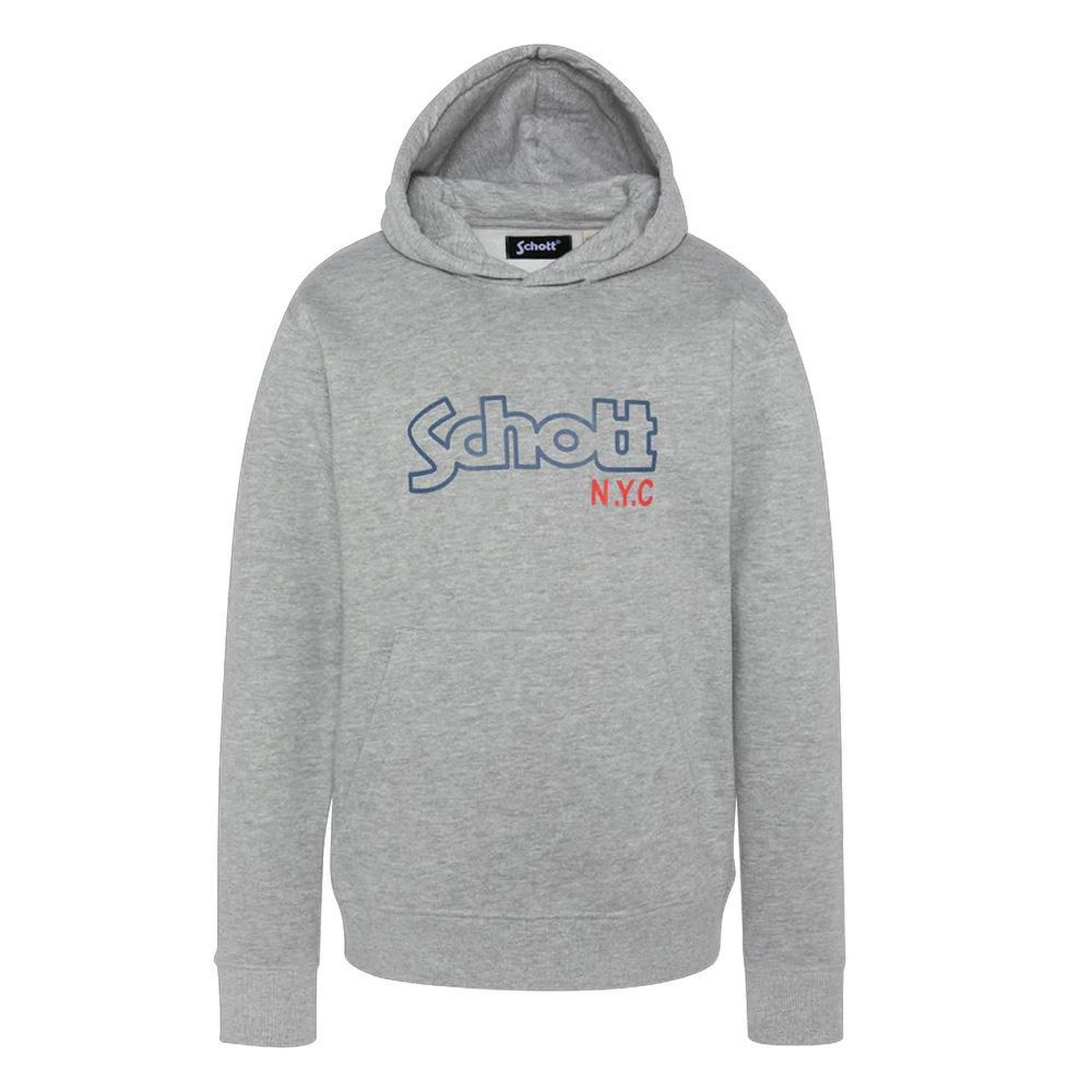 Schott Sweat à Capuche Gris Garçon Schott Sidney. Coloris disponibles : Gris