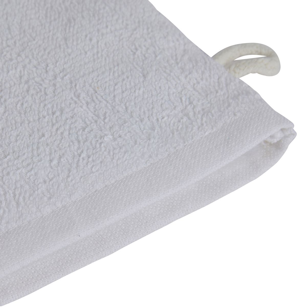 POUCE Gant de toilette uni en coton bouclé 300 gr/m2