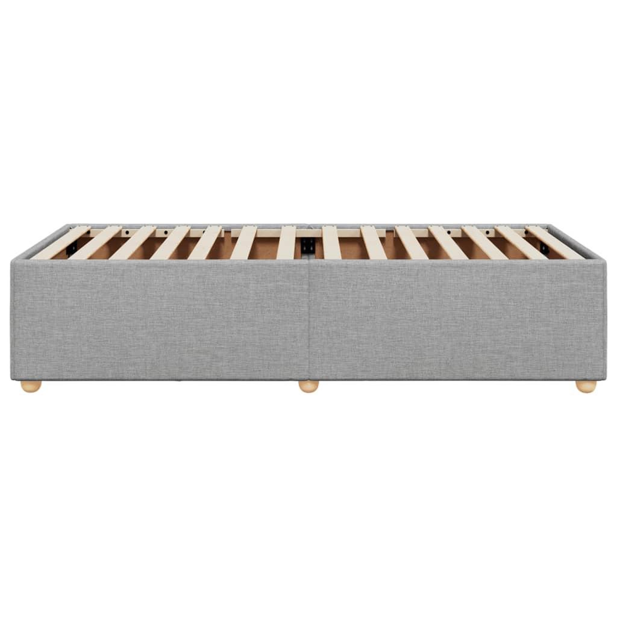 Voir la diapositive 5 : VIDAXL Cadre de lit sans matelas gris clair 100x200 cm tissu