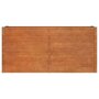 Voir la diapositive 4 : VIDAXL Lit sureleve de jardin rouille 160x40x77 cm acier corten