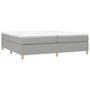 Voir la diapositive 3 : VIDAXL Cadre de lit sans matelas gris clair 200x200 cm tissu