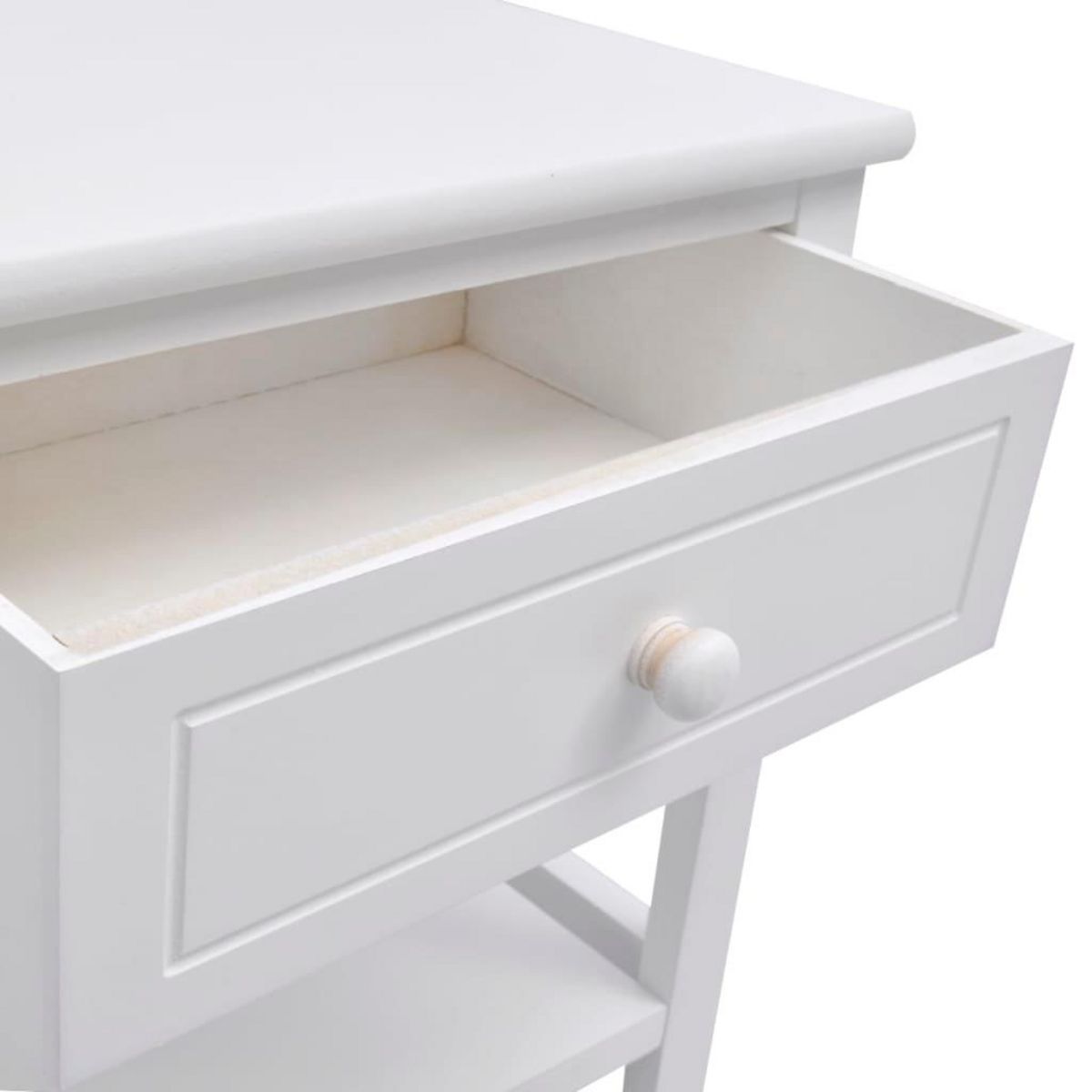 VIDAXL Table de chevet Bois Blanc