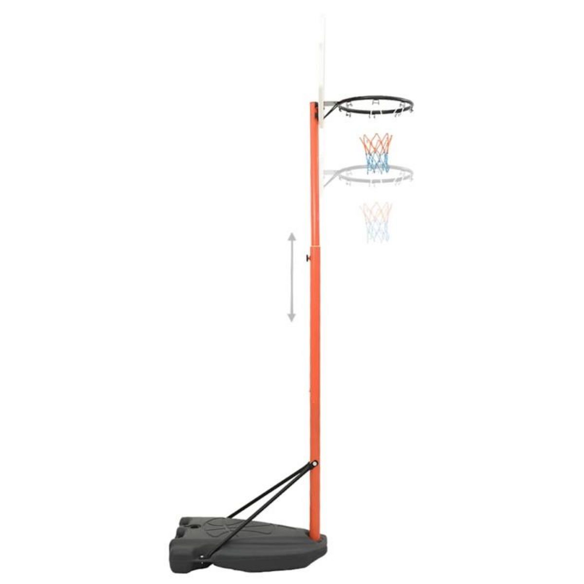 VIDAXL Ensemble de basket portable réglable 180 230 cm