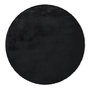Voir la diapositive 1 : Paris Prix Tapis Rond à Poils Longs  Rabbit  160cm Anthracite