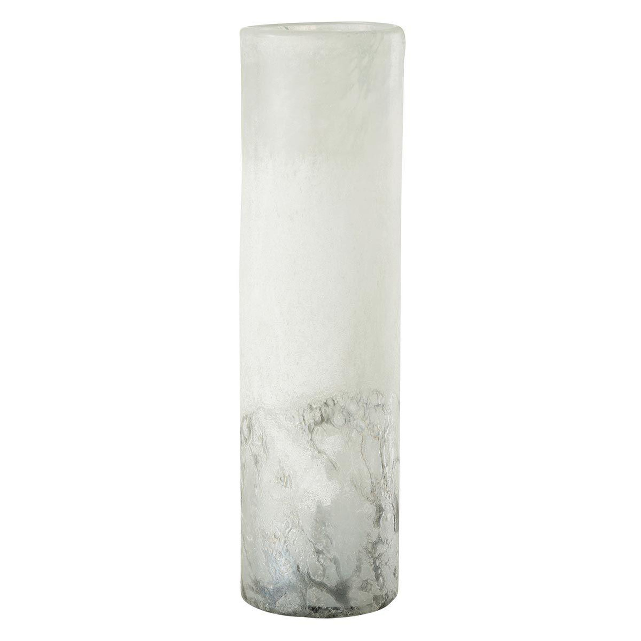 J-LINE Vase cylindrique design  scavo  40cm gris