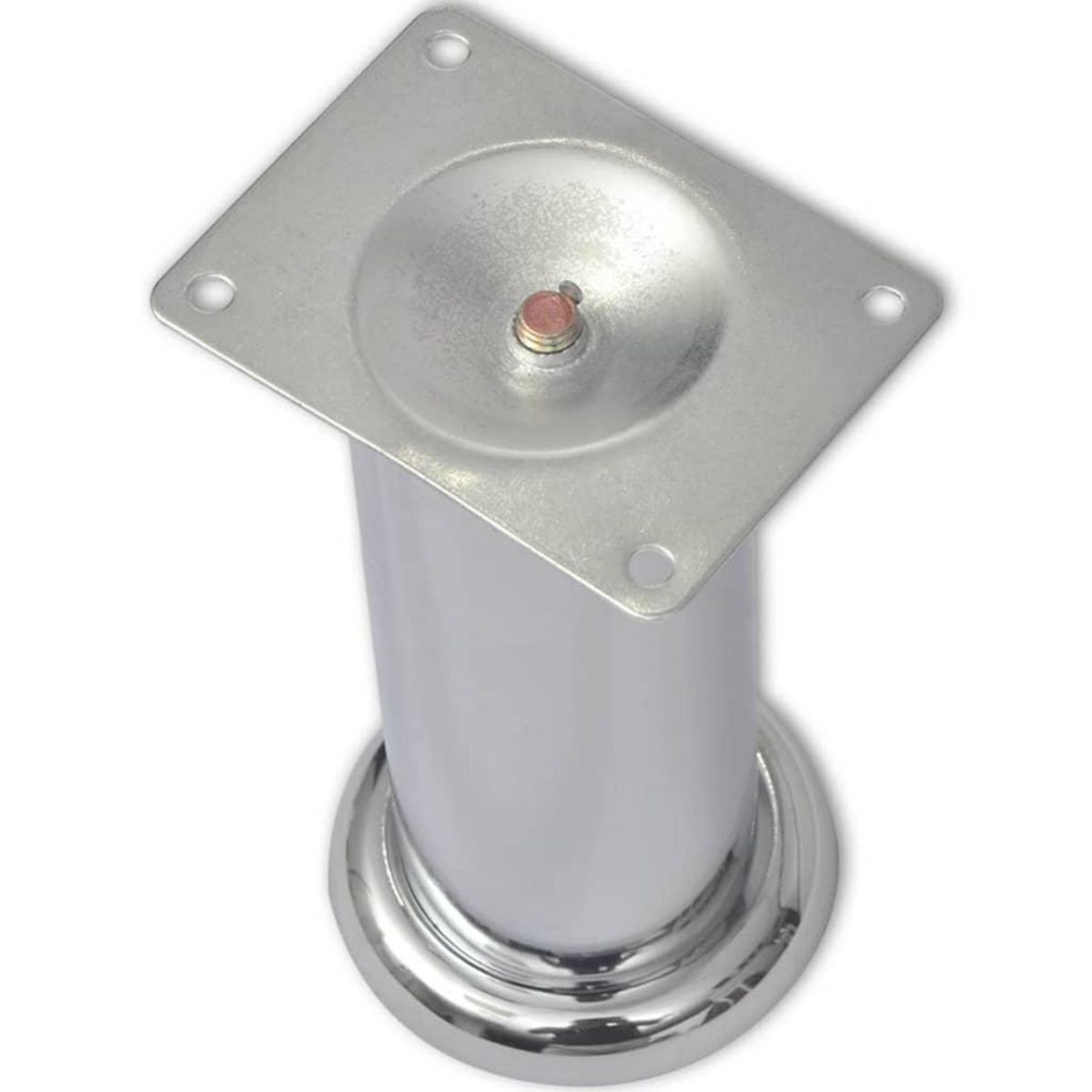 VIDAXL Pieds ronds de canape 8 pcs Chrome 180 mm