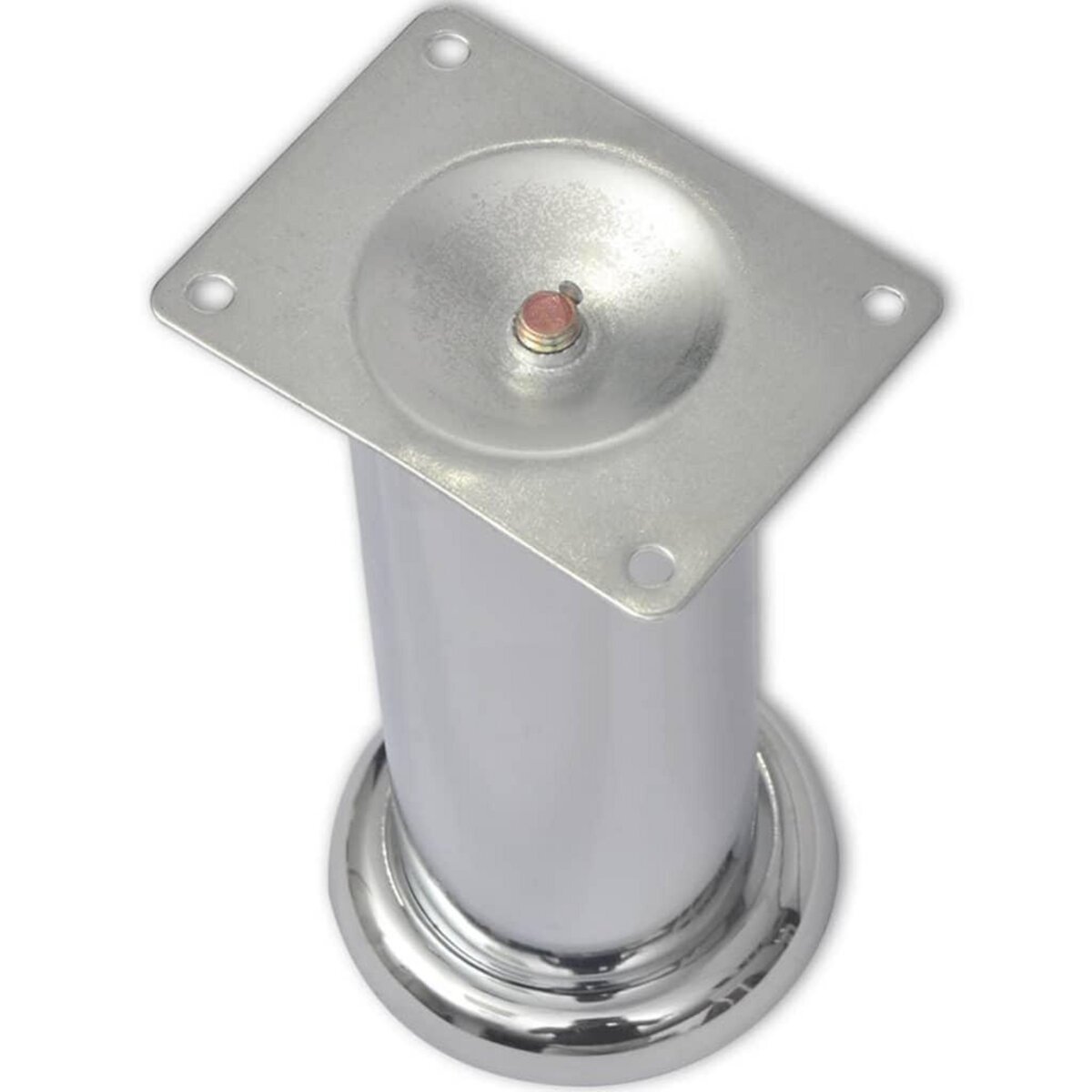 VIDAXL Pieds ronds de canape 8 pcs Chrome 180 mm