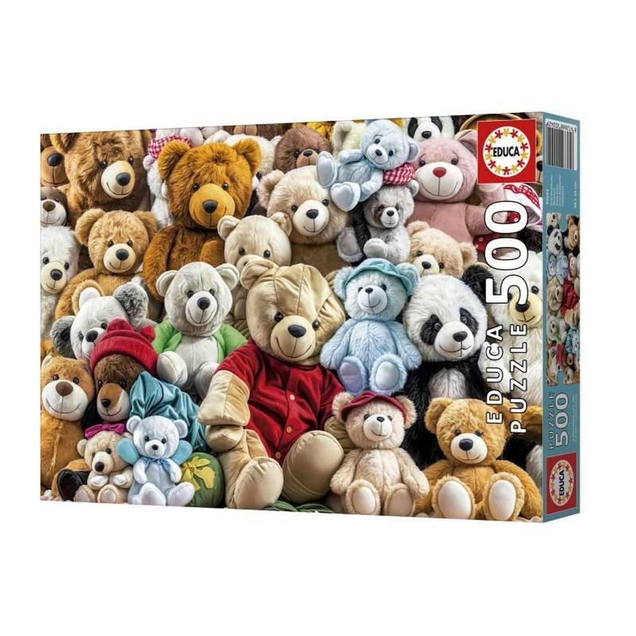 Voir la diapositive 3 : EDUCA Puzzle 500 pièces – Nounours – Scène tendre et illustrée – 48 x 34 cm – Dès 10 ans – Educa