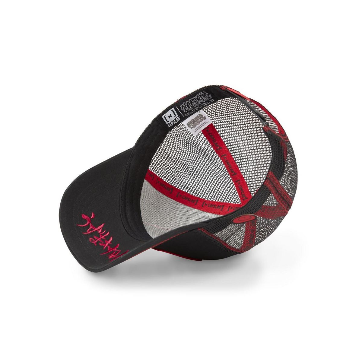 CAPSLAB Casquette Capslab Naruto Noir Bordure Rouge