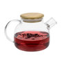 Voir la diapositive 2 : Aromandise Théière en verre et bambou - 1 L