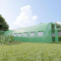 Voir la diapositive 6 : EUROSPEN Serre de Jardin Tunnel 24m² - bâche armée - avec fenêtres latérales et porte zipée
