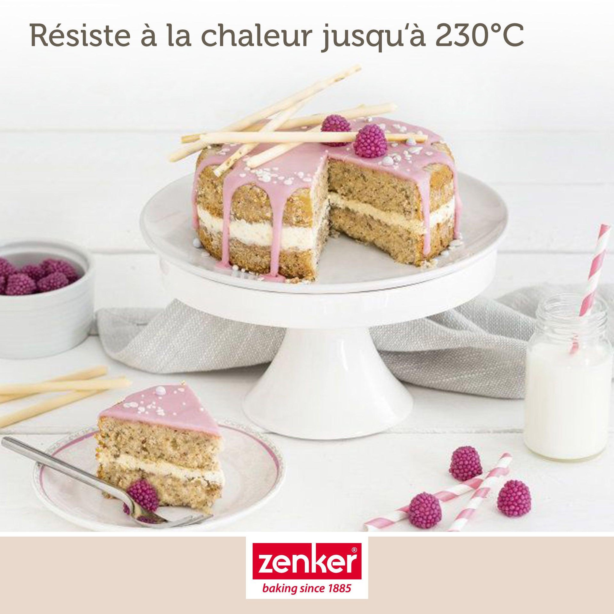 Voir la diapositive 6 : ZENKER Lot de 2 moules à manqué à charnière 18,5 cm zenker spécial mini