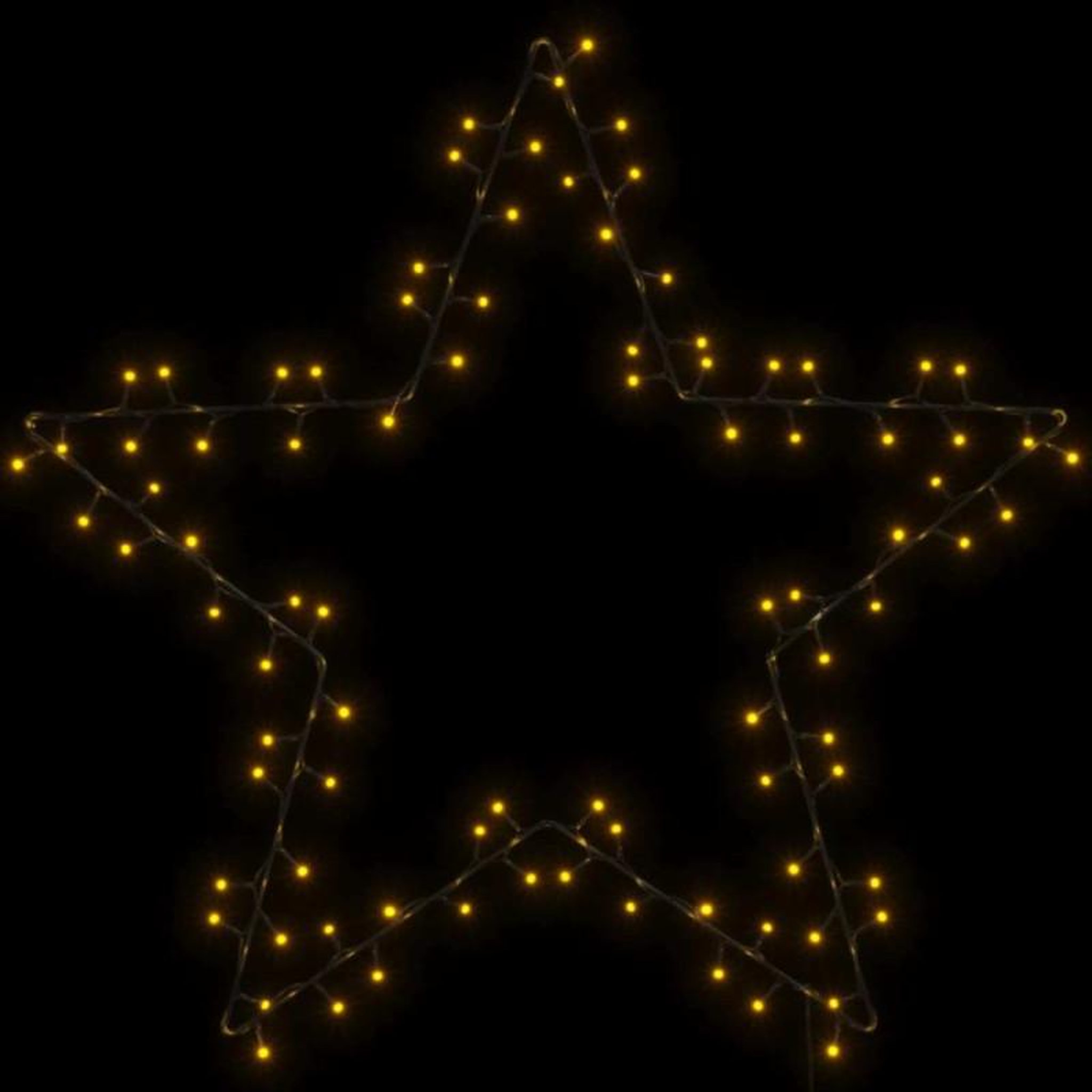Voir la diapositive 5 : VIDAXL Lumières de Noël silhouette d étoile 115 LED blanc chaud