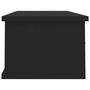 Voir la diapositive 5 : VIDAXL Etagere murale avec tiroirs Noir 88x26x18,5cm bois d'ingenierie