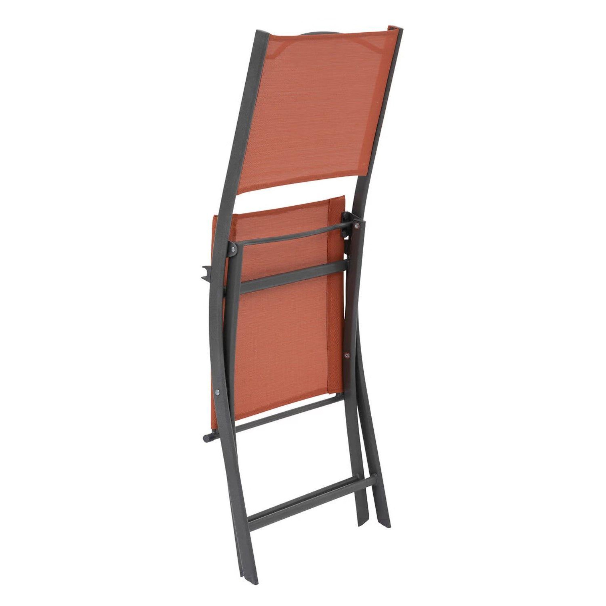 Voir la diapositive 3 : TOILINUX Lot de 4 Chaises de jardin pliables Modula