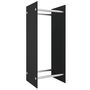 Voir la diapositive 2 : VIDAXL Portant de bois de chauffage Noir 40x35x100 cm Verre trempe
