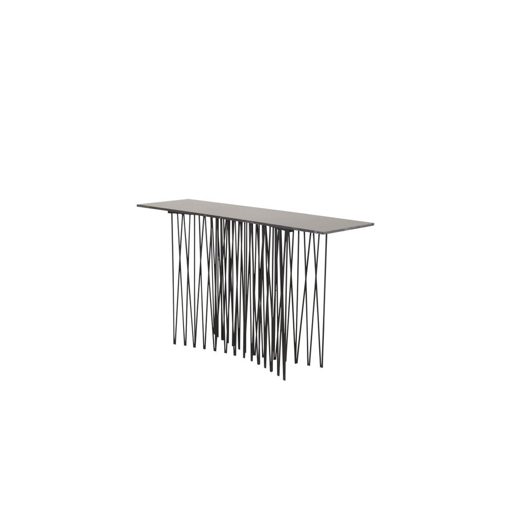 Voir la diapositive 3 : Paris Prix Console design  stone  130cm noir