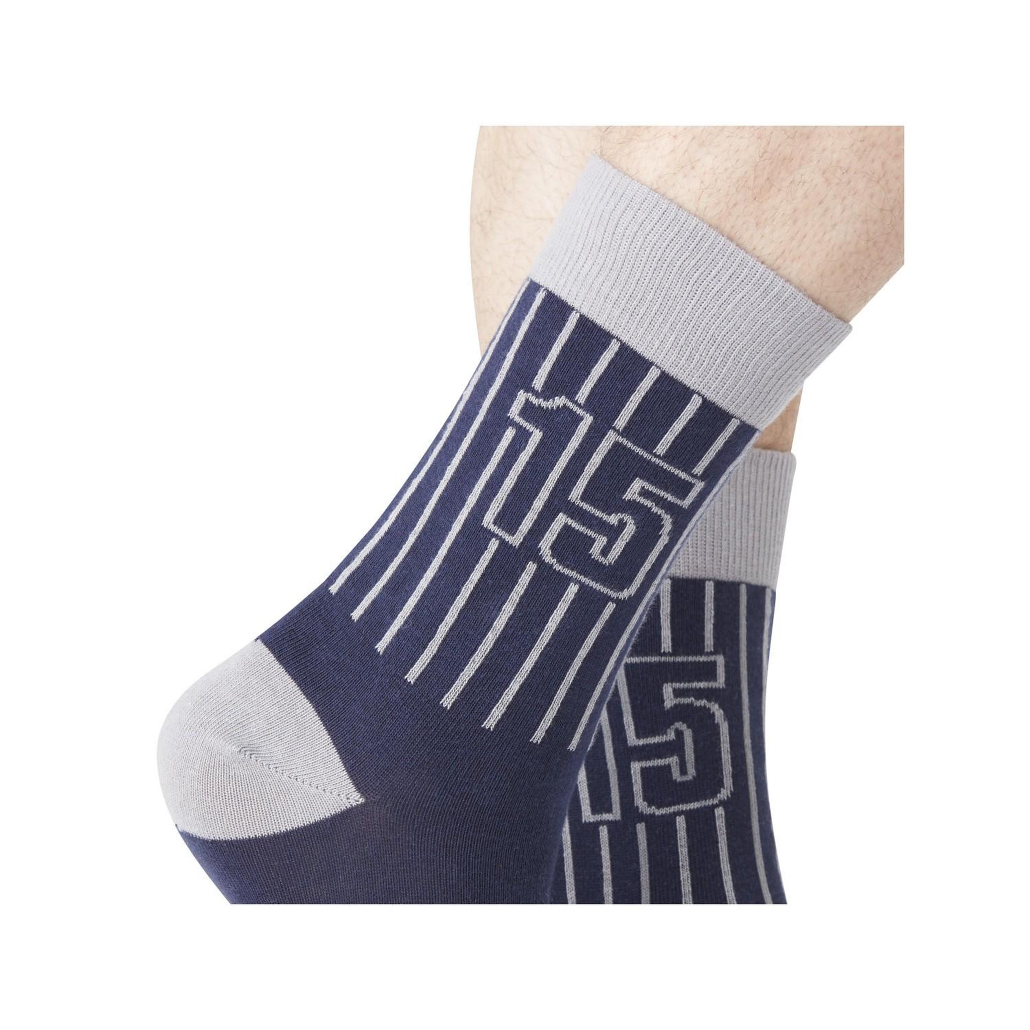 Voir la diapositive 4 : SERGE BLANCO Lot de 6 paires de chaussettes de ville coton homme
