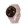 Voir la diapositive 2 : GARMIN Montre connectée Garmin Venu 3S 41mm en acier Soft Gold, boîtier rose et bracelet en silicone rose