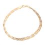 Voir la diapositive 1 : L'ATELIER D'AZUR Bracelet Trois Ors - Tresse Or Tricolore Jaune, Blanc et Rose - Femme
