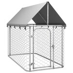 VIDAXL Chenil exterieur avec toit 200x100x150 cm