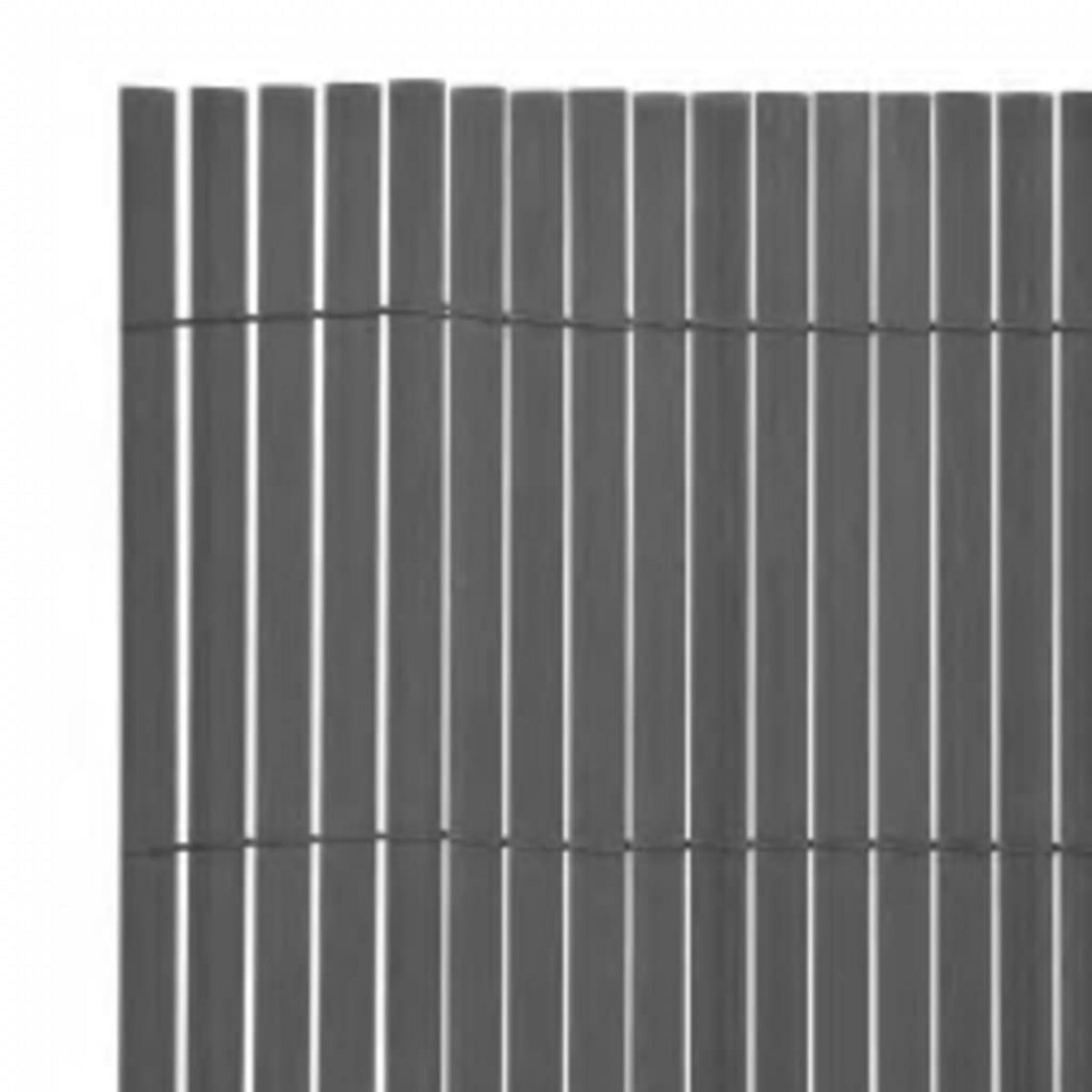 VIDAXL Cloture de jardin double face 90x400 cm Gris
